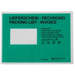 WIHEDÜ Lieferscheintaschen Pergamin Papier DIN C5 250 St.