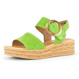 GABOR 44.550.14 grün - Riemchen Sandale, Keilabsatz, mit trendigem Keilabsatz Gr. 39, apfelgrün, Damen