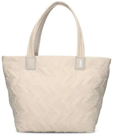 Zwei Cleo Shopper Tasche 42 cm  weiss