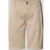 Lerros Regular Fit Bermudas mit Gesäßtaschen, Beige, 38