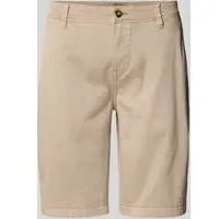 Lerros Regular Fit Bermudas mit Gesäßtaschen, Beige, 38