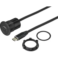 TRU Components TC-9534348 USB-Einbaubuchse Buchse, Einbau Paneldicke: 1-10mm Inhalt: