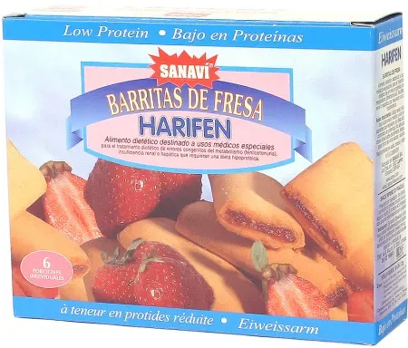 Sanavi Harifen Gefüllte Erdbeere-Kekse 6x25g (4639)