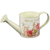 Ambiente Home Ambiente Fleur-Gießkanne klein Kanne Metall Landhausstil Romantik Rosen Geschnk Dekokanne