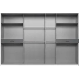 WIMEX Drehtürenschrank WIMEX "Tibet", grau Artisan, eiche nachbildung, absetzung graphit), B:313cm H:208cm T:58cm, Spanplatte, Schränke, Drehtürenschrank, mit Schubkästen auf bequemer Zugriffshöhe