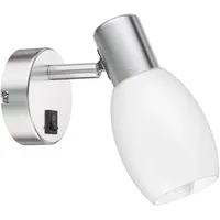 Ledscom.de Wand-Leuchte LUPI mit Schalter, einflammig inkl. E14 LED