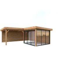 Palmako Gartenhaus Lenna 5,88 x 5,88 m Braun