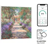 Klarstein Infrarotheizung mit Thermostat, 350W Elektroheizung, Smart Home Bild-Infrarotheizung zur Wandmontage, IR mit IoT/WiFi App-Control, Feucht... - Bunt