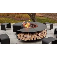 Feuerstelle Grill Sitzecke Feuerschale Feuerkorb Feuertonne BBQ Garten Terrasse