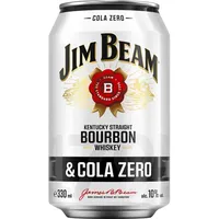 Jim Beam Bourbon & Cola Zero 10% vol 0,33 l