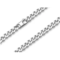 Silberkettenstore Silberkette Panzerkette 5mm, Stärke 2,5mm - 925 Silber, Länge wählbar silberfarben 65cm