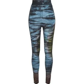 URBAN CLASSICS Cotton Tie Dye High Waist Leggings Black S