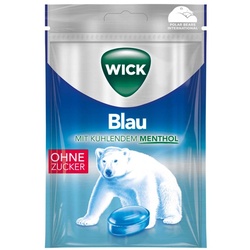 Wick Blau Menthol Bonbons ohne Zucker Beutel