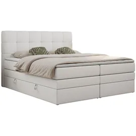 MKS Meble Boxspringbett mit Bettkasten ¦ weiß ¦ Maße (cm): B: 180 H: 110