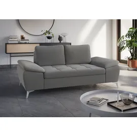 sit&more 2-Sitzer SIT & MORE "Latigo", grau, B:191cm T:90cm, Sofas, mit hochwertigen Metallfüßen