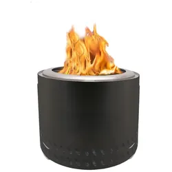 Pellet-Feuerstelle XL Schwarz