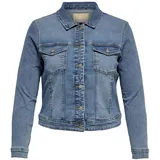ONLY CARMAKOMA Damen Carwespa Ls Jacket Light Blue DNM Noos, Light Blue Denim, 46 EU