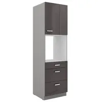 Küchen-Preisbombe Hochschrank 60 cm Grau