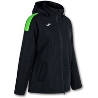 Joma Unisex S Anorak Trivor, Schwarz/Neongrün, S