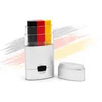 Deutschland Schminkstift Schwarz-Rot-Gold | Fan-Schminke für WM, EM & Olympia | Gesichtsbemalung für Fußball-Fans | Make-up Stick für Gesicht & Körper