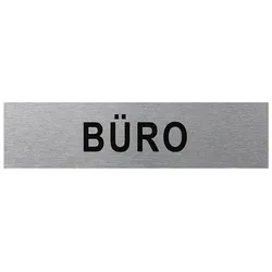 ProPlus SF_972114 Aluminium Türschild "Büro" 160x40mm Tür Schild