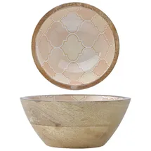 Marrakesch Orient & Mediterran Interior Moderne Schmuckschale Kesse Motiv 1 aus Holz und Emaille in Bunt 15 cm