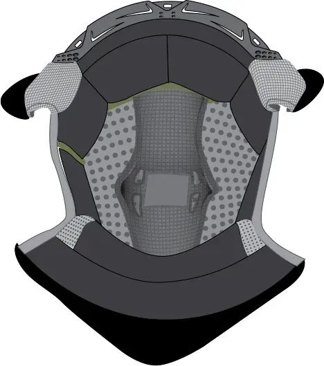 Shark Evo ES, doublure intérieure - Noir - L