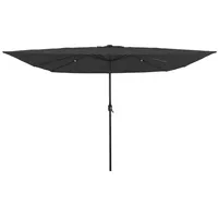 VidaXL Sonnenschirm mit LED-Leuchten Quadratisch 295x245 cm Anthrazit