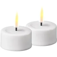 Deluxe Homeart Teelicht 2 St. weiß