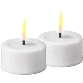 Deluxe Homeart Teelicht 2 St. weiß