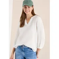 CECIL 3/4-Arm Bluse in Musselin-Qualität - Weiß