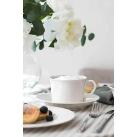 Villeroy & Boch Cappuccino Tasse mit Untertasse 0,35 l Weiß 6 St.