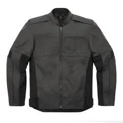 Icon Motorhead 3, Lederjacke - Schwarz - L