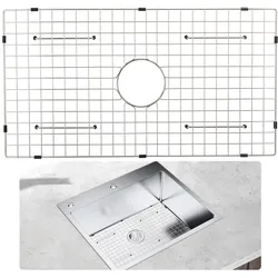 VEVOR Spülbeckenschutzgitter für die Küche, 28,5 x 15,6 Zoll, Abflussregal aus Edelstahl