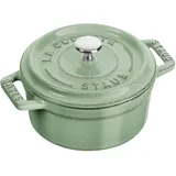 Staub La Cocotte Mini 10 cm, rund, Salbeigrün, Gusseisen