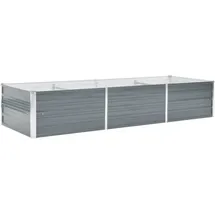 vidaXL Garten-Hochbeet verzinkter Stahl rechteckig 240 x 80 x 45 cm Grün