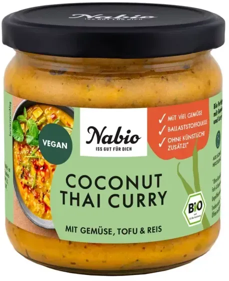 Nabio Fertiggericht Thai Coconut Curry bio