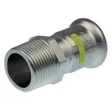 Buderus Logafix Gas Übergangsstück innen/außen 42mm x R 1 1/2" mit M-Presskontur, Edelstahl 7738327574