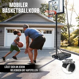 Apollo Basketballkorb schwarz 230 - 305 cm