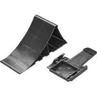 PRO PLUS Unterlegkeil kunststoff schwarz, mit Halter flach
