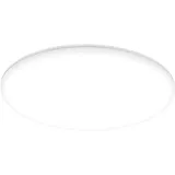 Briloner - LED Deckenlampe Bad mit indirektem Licht, Staub- Spritzwasserschutz, neutralweiß, Deckenleuchte, LED Panel, Badlampe, Badezimmerlampe, Küchenlampe, Feuchtraumleuchte, 35x5,5 cm, Weiß