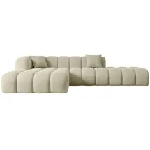 altdecor Ecksofa in L-Form Corner Sofa Bett Eckcouch Couch Wohnlandschaft Cauchsofa Olea-L2-309x190x70 cm Beige