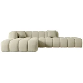 altdecor Ecksofa in L-Form Corner Sofa Bett Eckcouch Couch Wohnlandschaft Cauchsofa Olea-L2-309x190x70 cm Beige