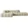 altdecor Ecksofa in L-Form Corner Sofa Bett Eckcouch Couch Wohnlandschaft Cauchsofa Olea-L2-309x190x70 cm Beige