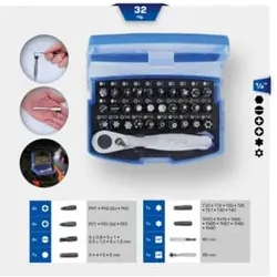 Brilliant Tools Bit-Satz mit Bit-Umschaltratsche, 32-tlg