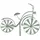 Buri Gartenstecker Fahrrad 0 x 0 cm Antik-Grün