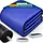 tillvex Premium Pool Solarabdeckplane Blau/Schwarz 366 cm
