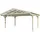 SKANHOLZ Carport Westerwald 5,70 x 5,41 m eiche hell inkl. Regenrinne, Pfostenanker
