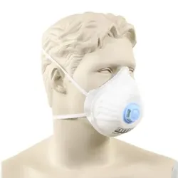 Staubmaske FFP2 weiß mit Filter, 12 Stück 100-572 - weiss
