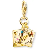 Thomas Sabo Charm-Anhänger Brief vergoldet 18 Karat vergoldetes Silber 2065-414-7